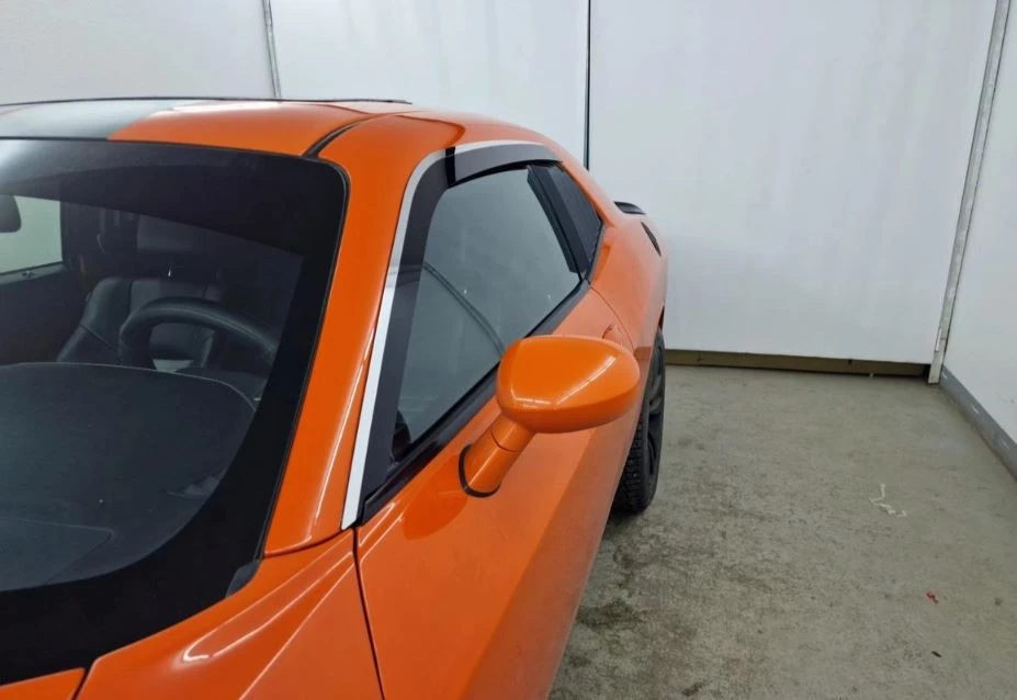Дефлекторы окон 2D с хром накладками 2 шт. для Dodge Challenger III Хром Стрелка 11 2D267-2C.S11