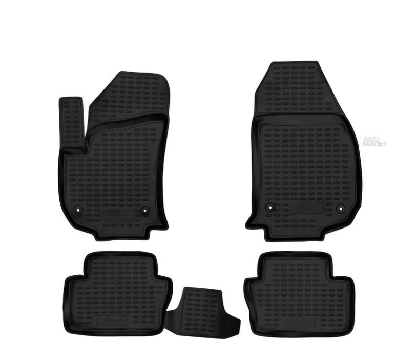 Коврики 3D в салон полиуретан 4 шт для Opel Zafira B Рестайлинг Черный FORMAT FORMAT.37.09.210k