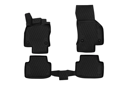 Коврики 3D в салон полиуретан для Volkswagen Passat B8 Черный FORMAT FORMAT.CARVLK00001