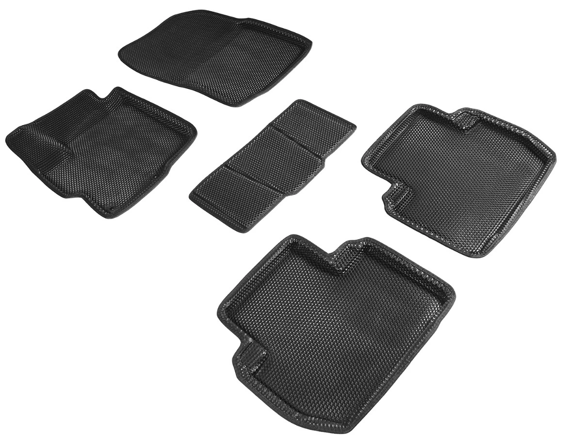 Коврики 3D EVA "СОТА" для Mitsubishi Outlander III Рестайлинг Черный