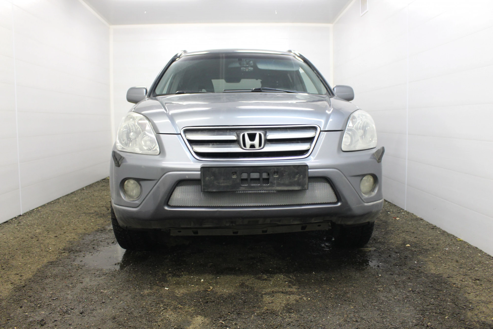 Защитная сетка радиатора для Honda CR-V II Рестайлинг Хром