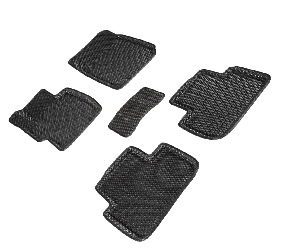 Коврики 3D EVA "РОМБ" для салона для Honda Accord VII Черный