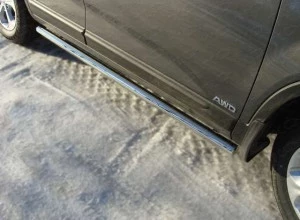 Пороги труба 60,3 мм для Kia Sorento II Рестайлинг