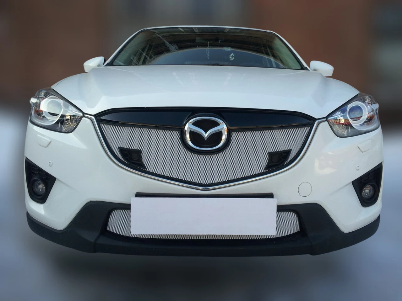 Комплект сеток chrome верх с парктроником и низ для Mazda CX-5 I
