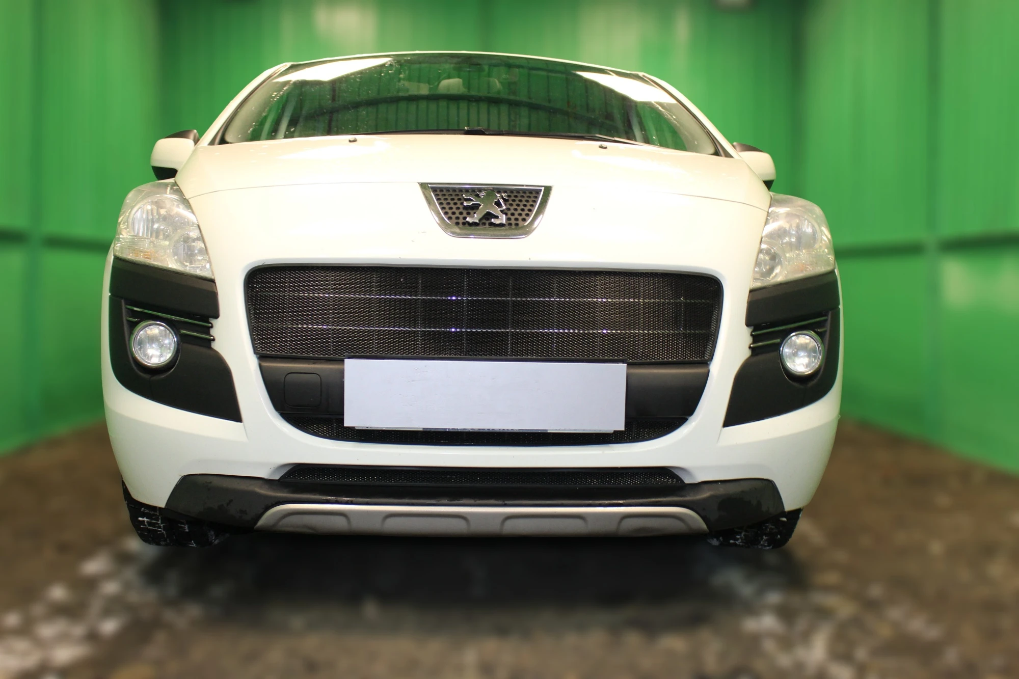 Комплект сеток black верх, низ, центр для Peugeot 3008 I Черный