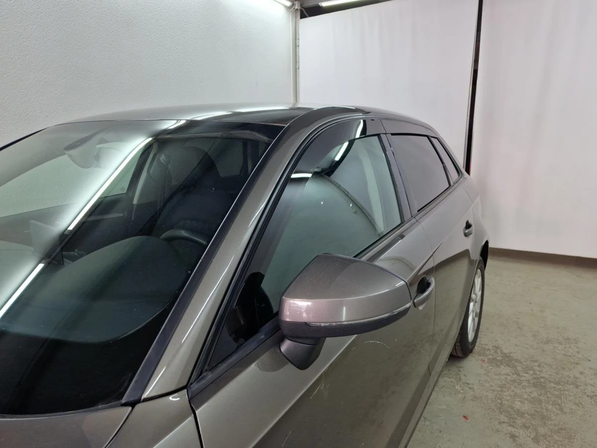 Дефлекторы окон 2D 6 шт (для кузова хэтчбек) для Audi A3 III (8V) Черные