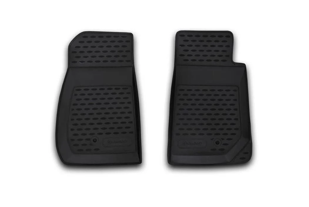 Коврики 3D в салон полиуретан 2 шт для Jeep Wrangler III (JK) Черный Element NLC.24.08.210