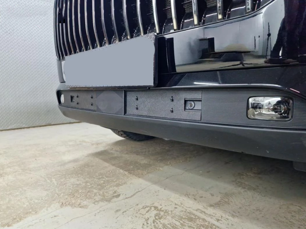 Зимняя защита на стяжке низ (2 части) для Jaecoo J7