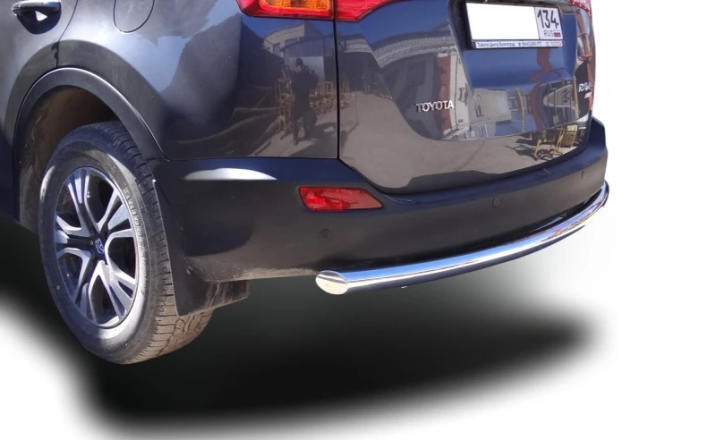Защита заднего бампера d60 мм для Toyota RAV4 IV (XA40)  Юко TRAV.13.13