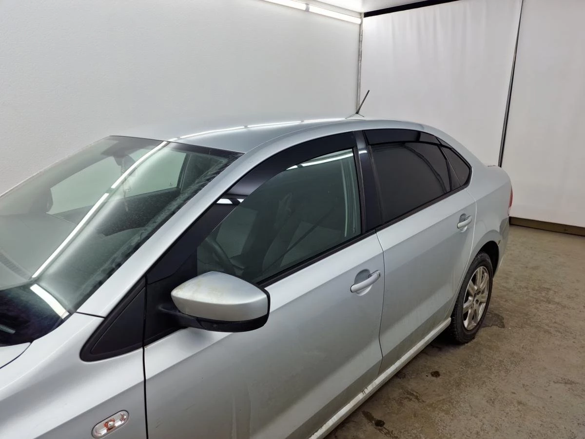 Дефлекторы окон 2D с хром накладками 6 шт. для Volkswagen Polo V