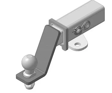 Фаркоп с типом шара Е нерж. для Nissan Patrol VI (Y62) Рестайлинг II