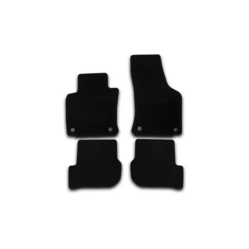 Коврики в салон Klever Econom 4шт для Skoda Octavia II (A5) Рестайлинг Черный Klever KLEVER01450801200k