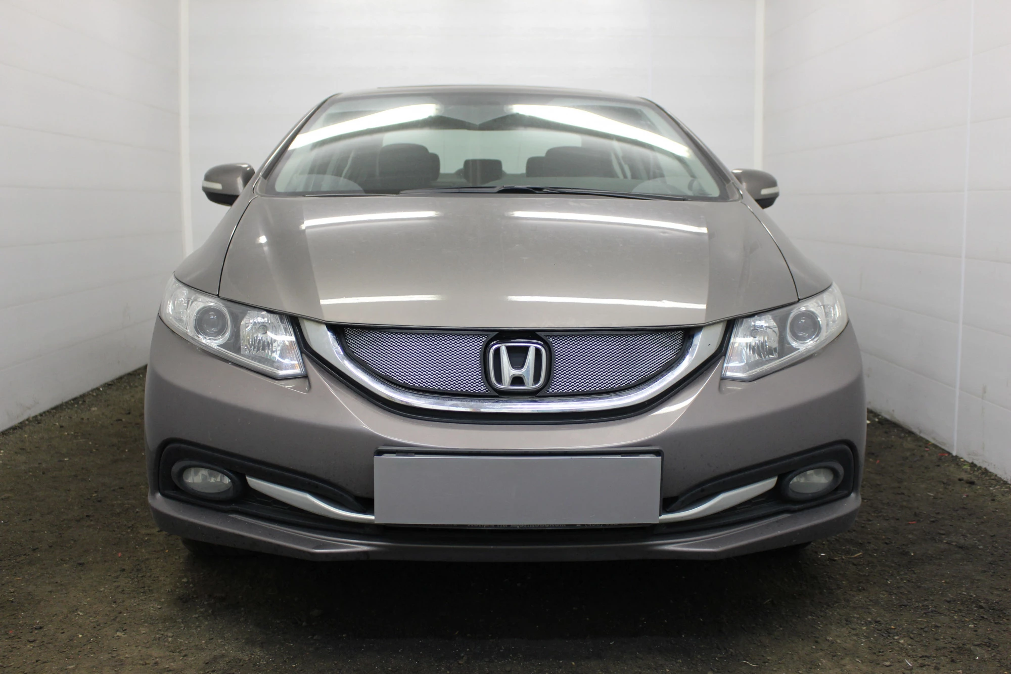 Защитная сетка радиатора для Honda Civic IX Рестайлинг Хром