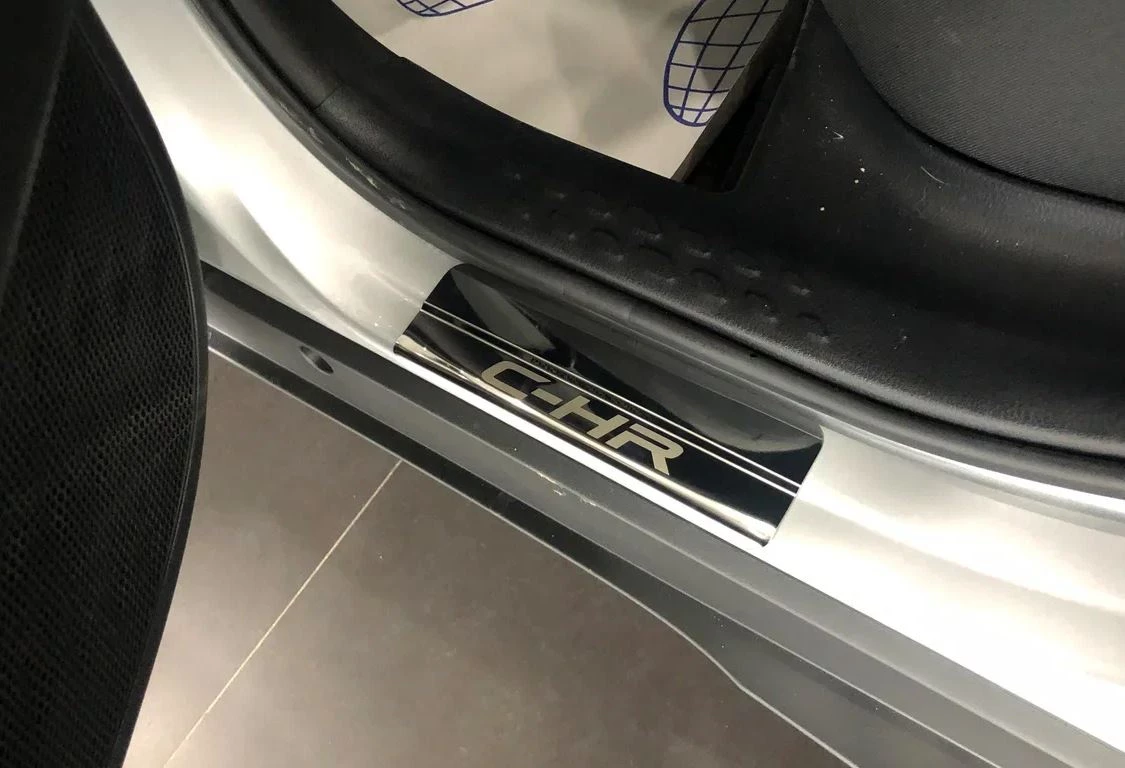 Накладки на пороги из нержавеющей стали 4шт. для Toyota C-HR I