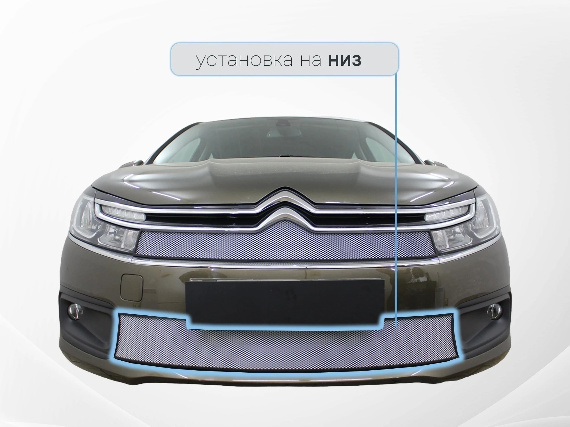Защитная сетка радиатора низ для Citroen C4 II Рестайлинг