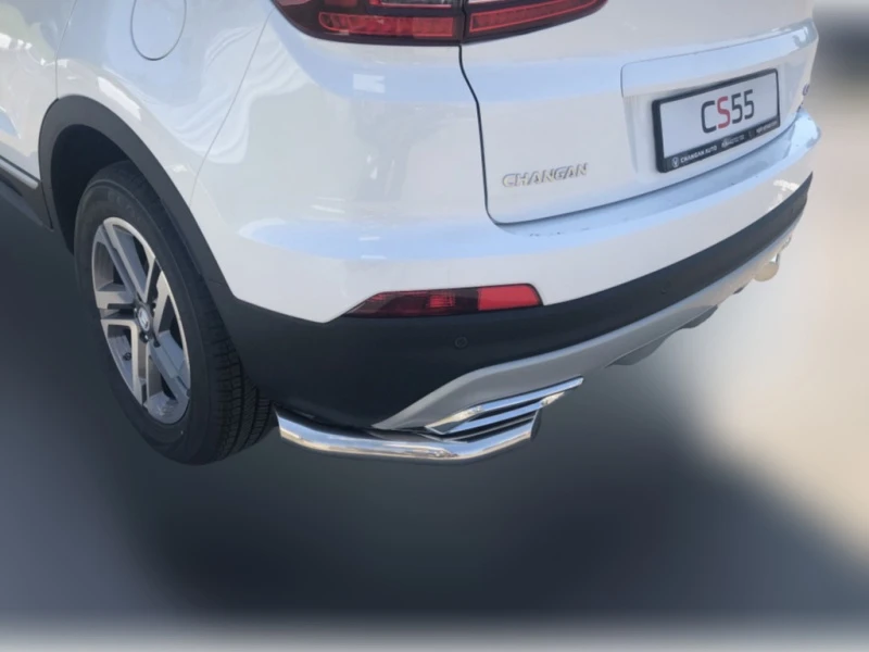Защита заднего бампера угловая d60 мм для Changan CS55 I  Юко CGCS55.18.17