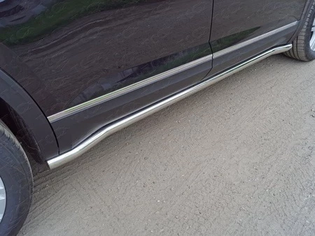 Пороги труба 60,3 мм для Volkswagen Teramont I
