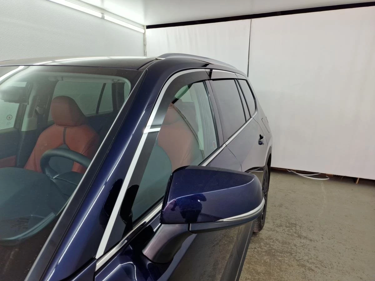 Дефлекторы окон 2D с хром накладками 6 шт. для Toyota Grand Highlander I