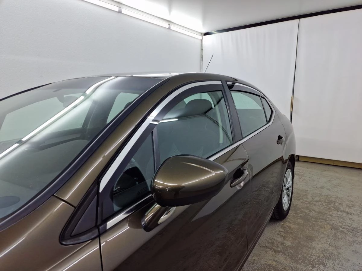 Дефлекторы окон 2D с хром накладками 4 шт. для Citroen C4 II