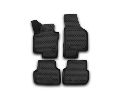Коврики 3D в салон полиуретан 4 шт для Volkswagen Jetta VI Черный Element NLC.3D.51.35.210kh