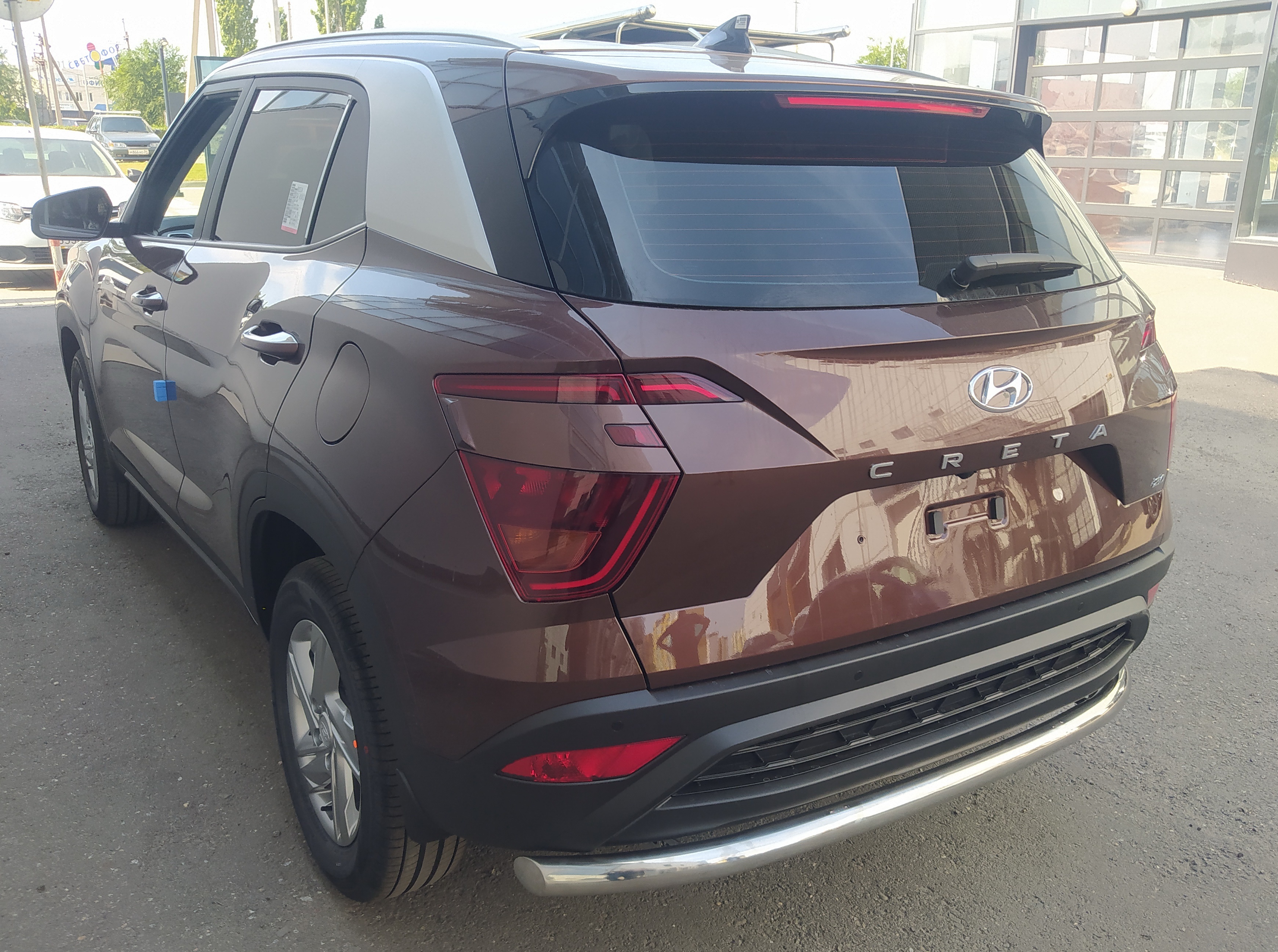 Защита заднего бампера d60 мм для Hyundai Creta II