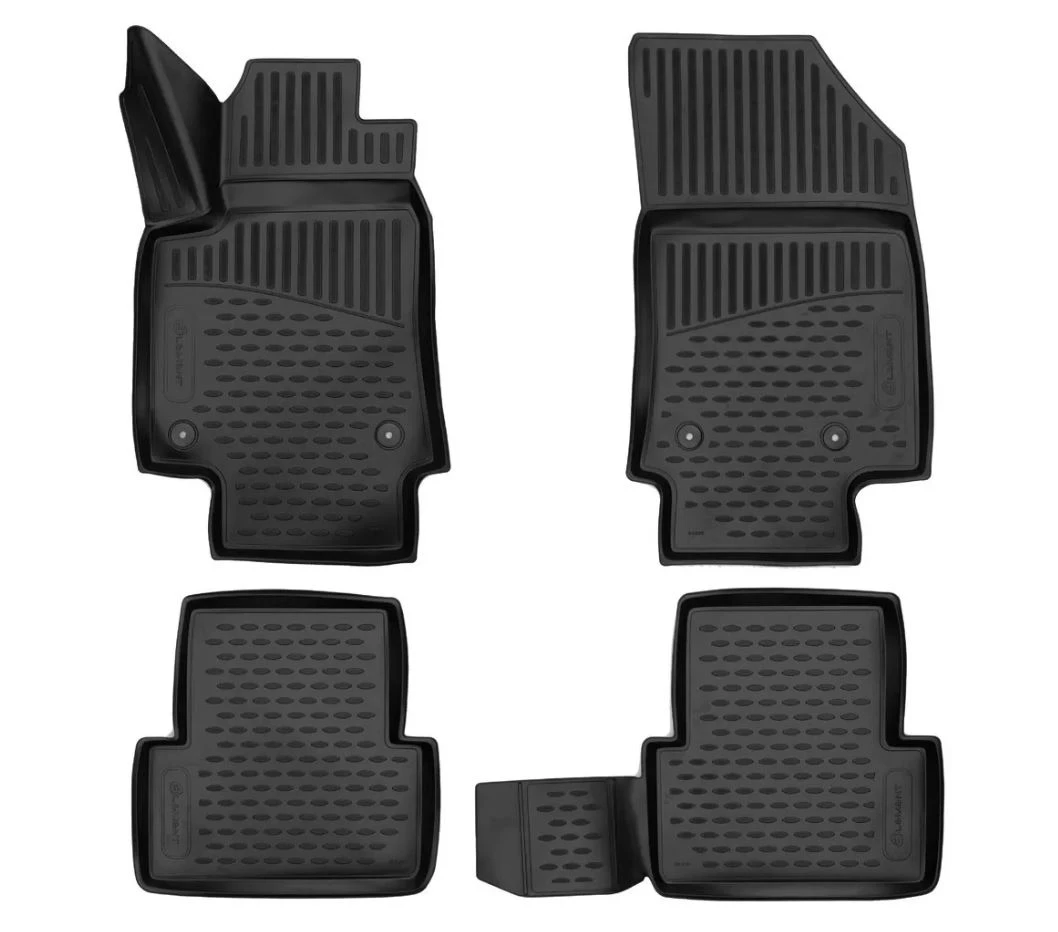 Коврики 3D в салон полиуретан 4 шт для Citroen C3 Aircross I Рестайлинг Черный Element ELEMENT3D01826210k