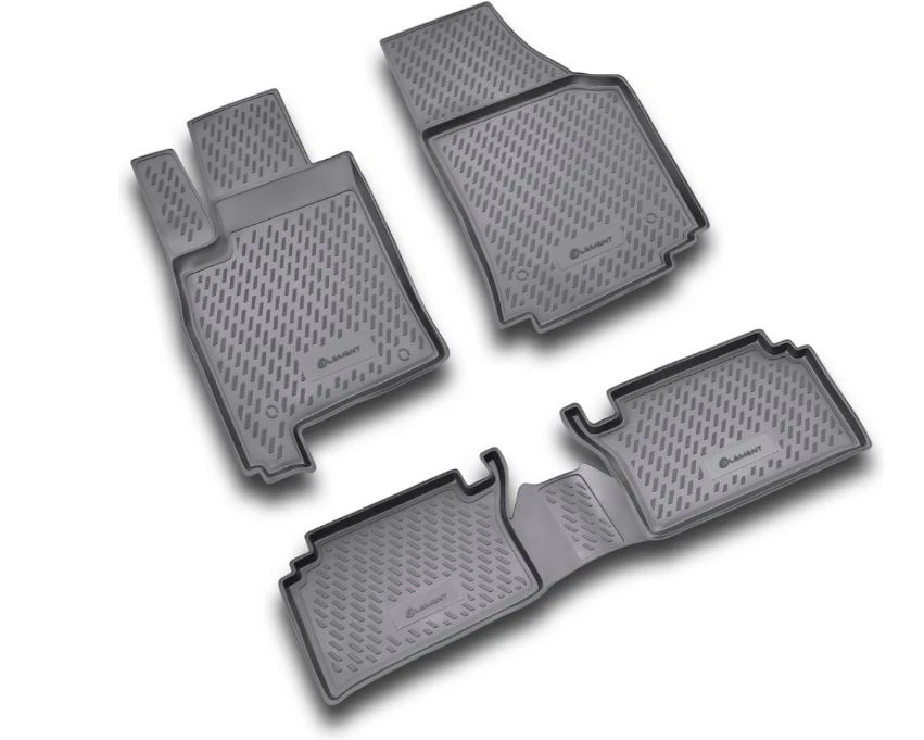 Коврики 3D в салон полиуретан 4 шт для Opel Meriva A Рестайлинг Черный Element CAROPL00005