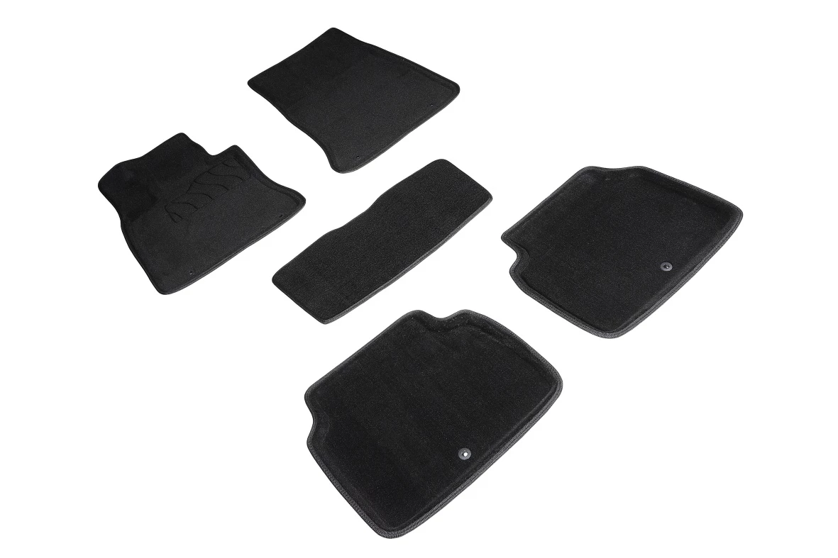 Коврики 3D ВОРС в салон для Genesis G80 II Черный