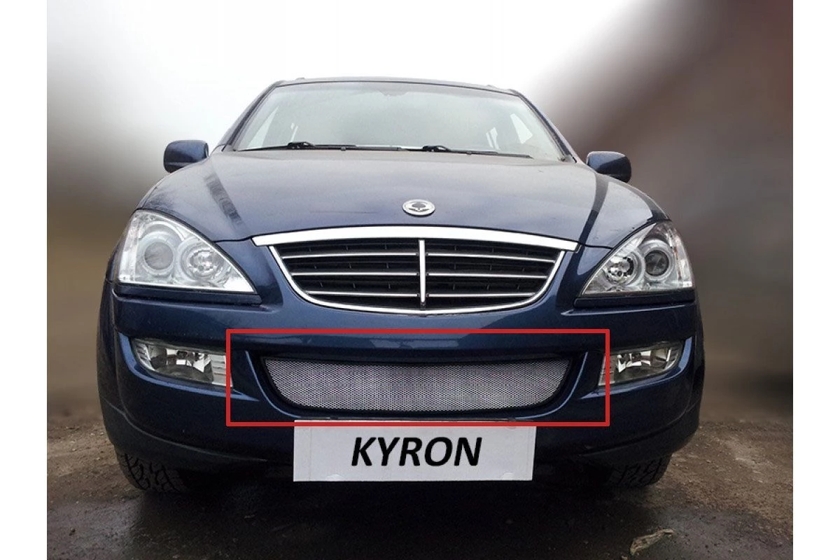 Защитная сетка радиатора для SsangYong Kyron I Рестайлинг Хром