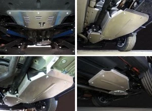 Защиты комплект (картер и КПП, бак, задний дифференциал) для Kia Sorento III Prime Рестайлинг