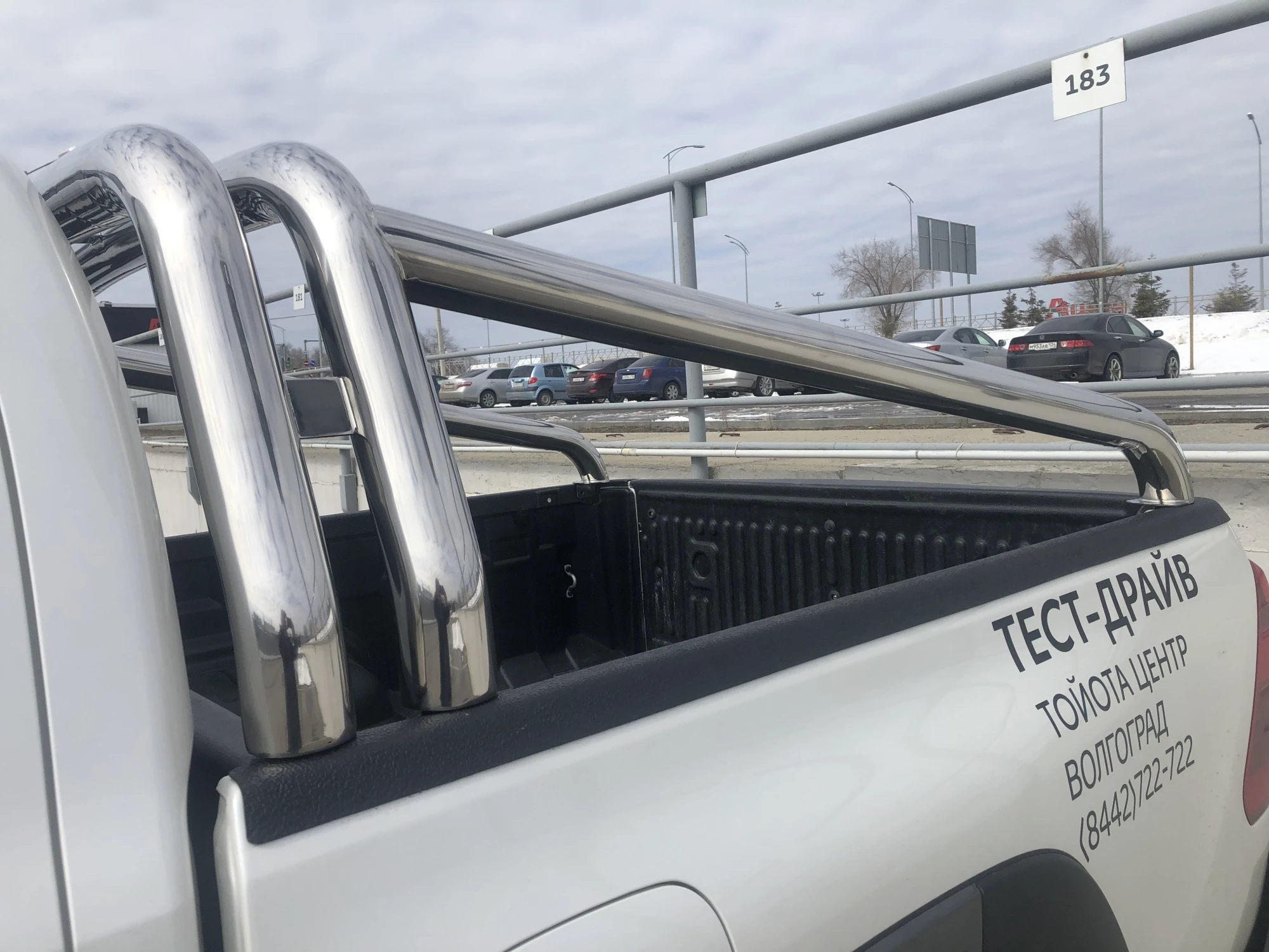 Защитная дуга двойная d76/76 мм для Toyota Hilux VIII Рестайлинг  Юко THL.20.90-9