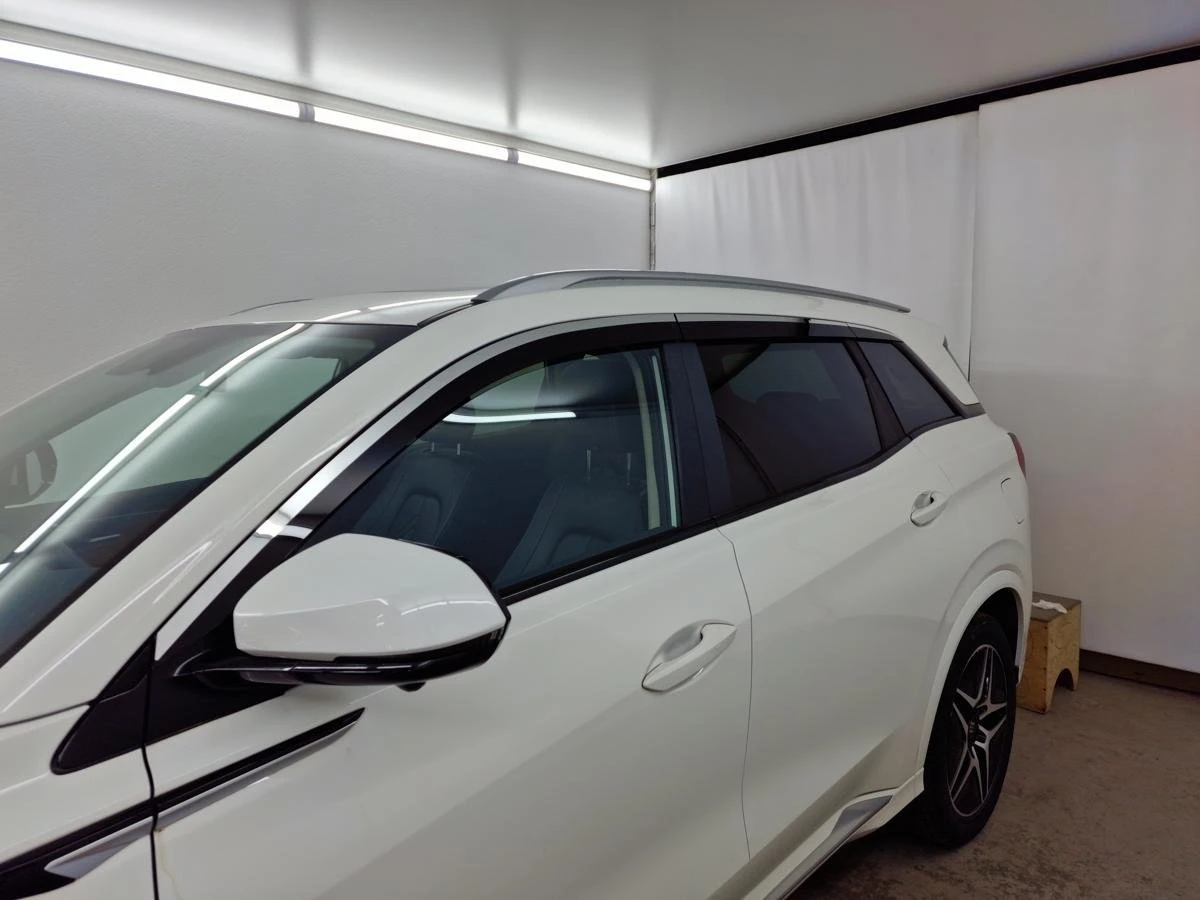 Дефлекторы окон 2D с хром накладками 6 шт. для Evolute i-SPACE