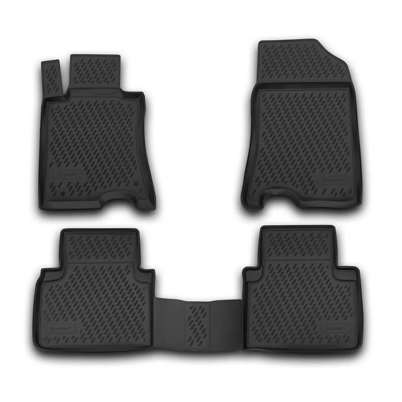 Коврики в салон полиуретан 4шт для Honda Crosstour I Рестайлинг Черный