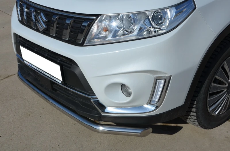 Защита переднего бампера d60 мм для Suzuki Vitara II Рестайлинг  Юко SV.19.02