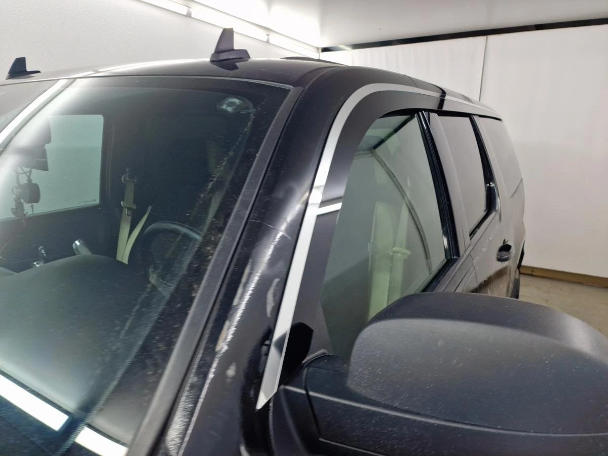 Дефлекторы окон 2D с хром накладками 6 шт. под наклоном удлиненная версия для Cadillac Escalade III