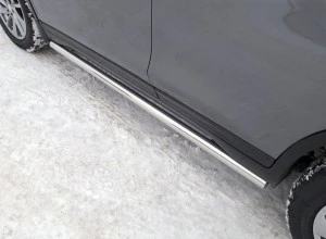 Пороги труба 60,3 мм для Nissan X-Trail III Рестайлинг