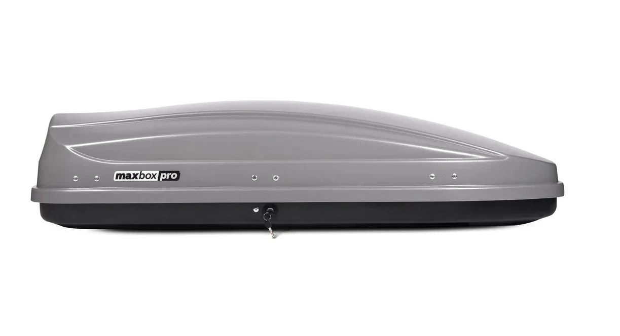 Автобокс MaxBox PRO 460 (средний) двустороннее открывание Серый