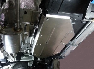 Защита топливного бака (комплект 2шт) для Volkswagen Multivan T6  ТСС ZKTCC00163