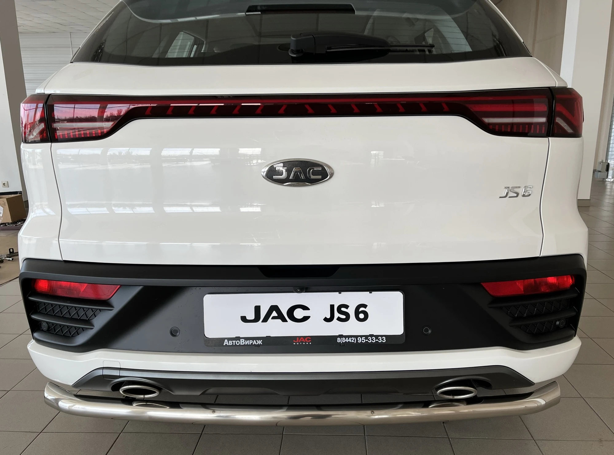 Защита заднего бампера d60 мм для JAC JS6  Юко JAC.JS6.22.11