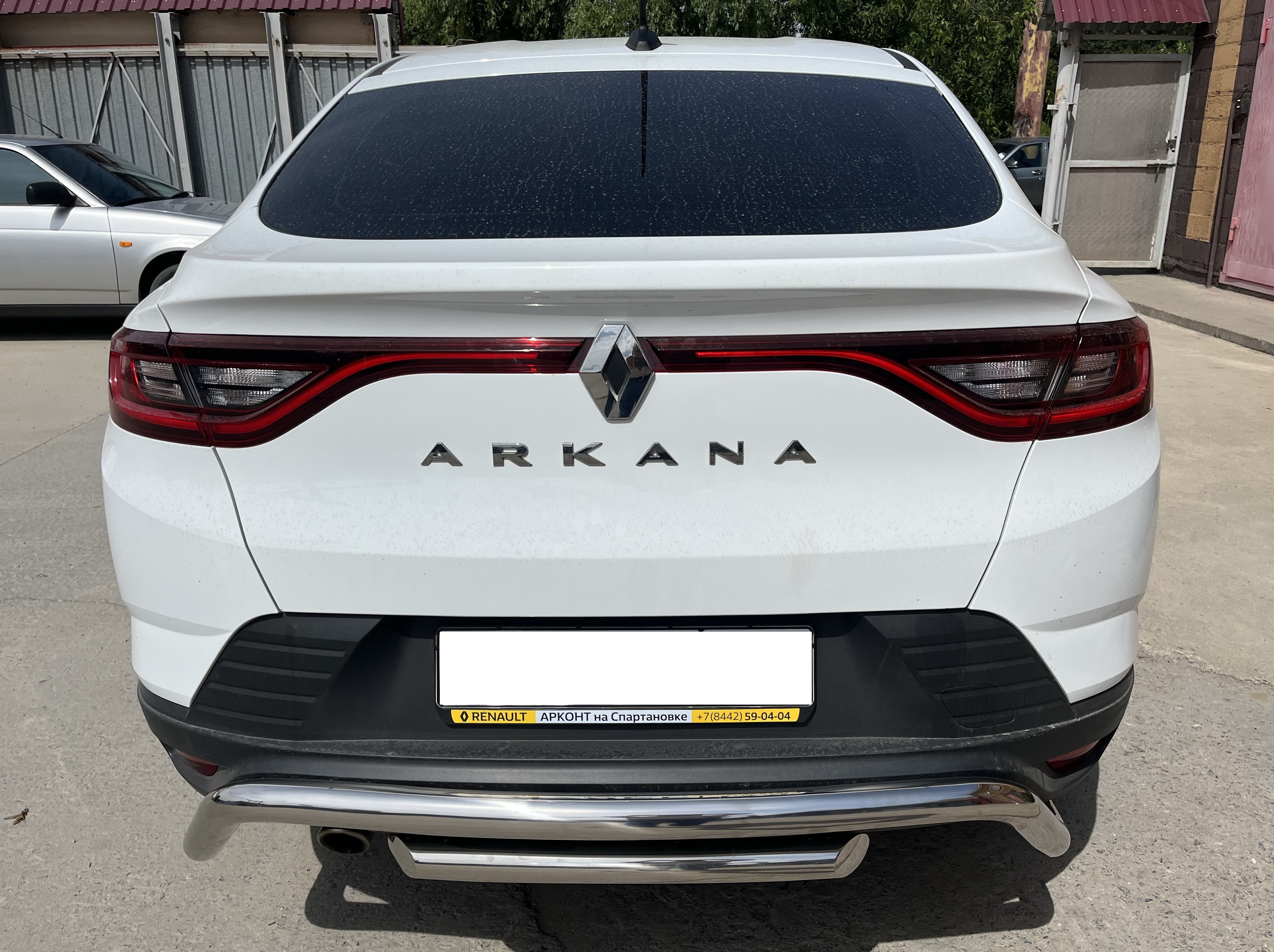 Защита заднего бампера скоба+задняя защита d60 мм для Renault Arkana I