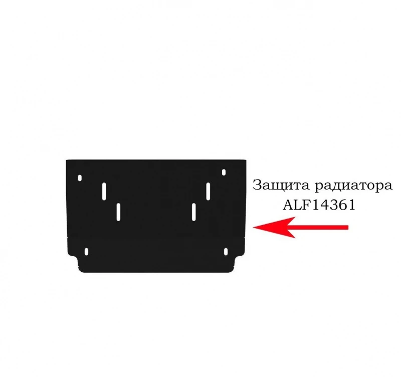 Защита радиатора для Mitsubishi Pajero Sport I  Alfeco ALF14361AL4