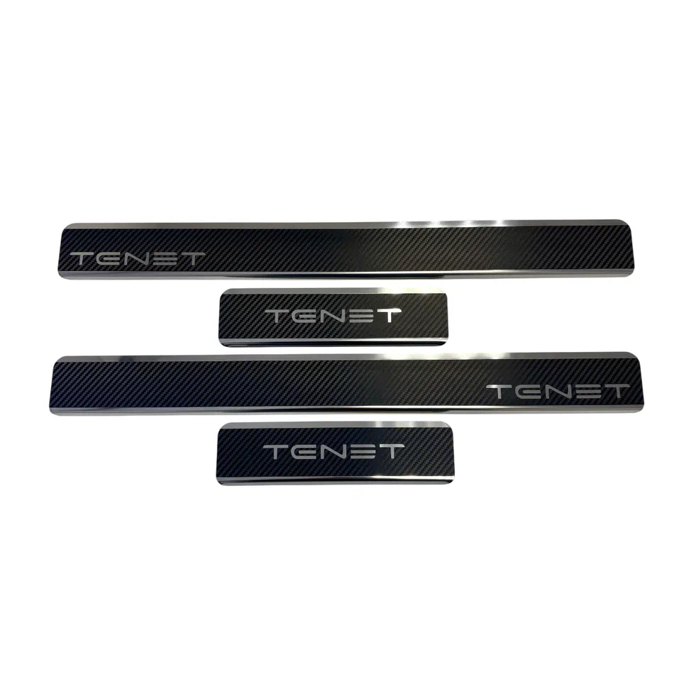 Накладки на пороги нержавеющая сталь под карбон 4шт. для TENET T4