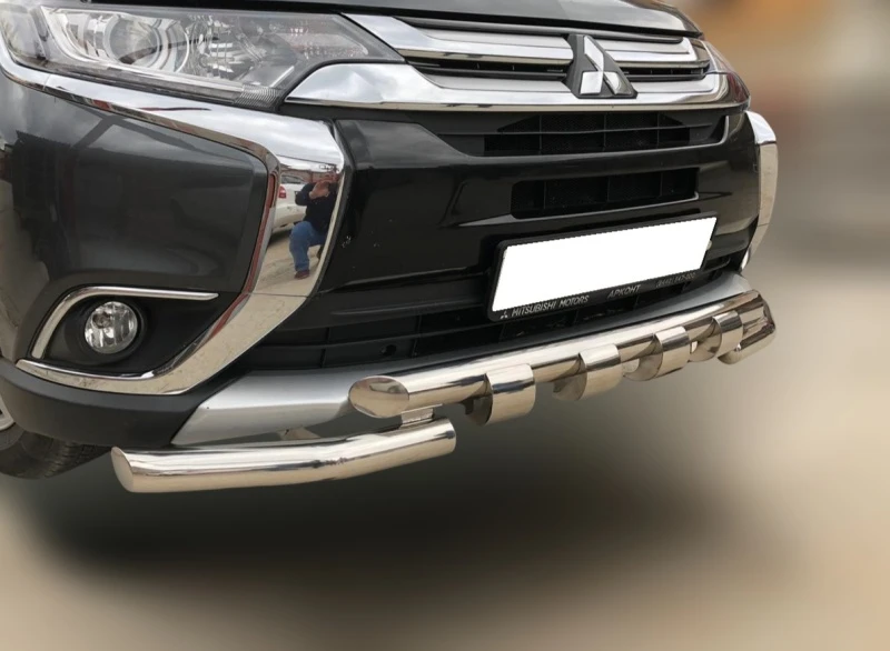 Защита переднего бампера G d60/60 мм для Mitsubishi Outlander III Рестайлинг 2  Юко MSO.15.05