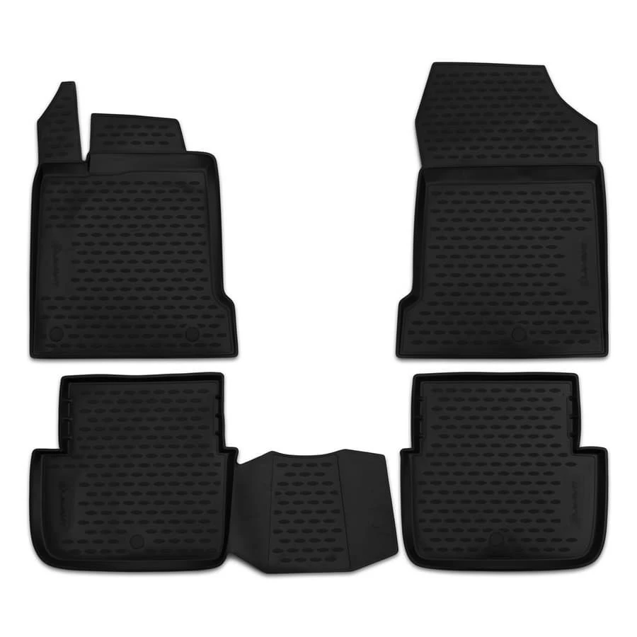 Коврики в салон полиуретан 4шт для Renault Latitude I Черный