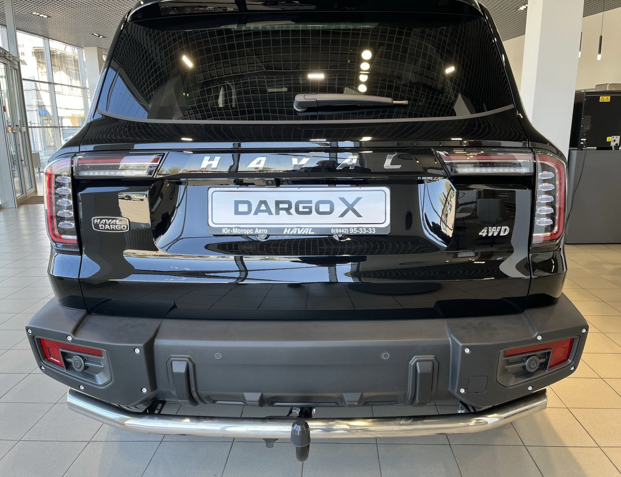 Защита заднего бампера d60 мм для Haval Dargo  Юко HVDX.23.11