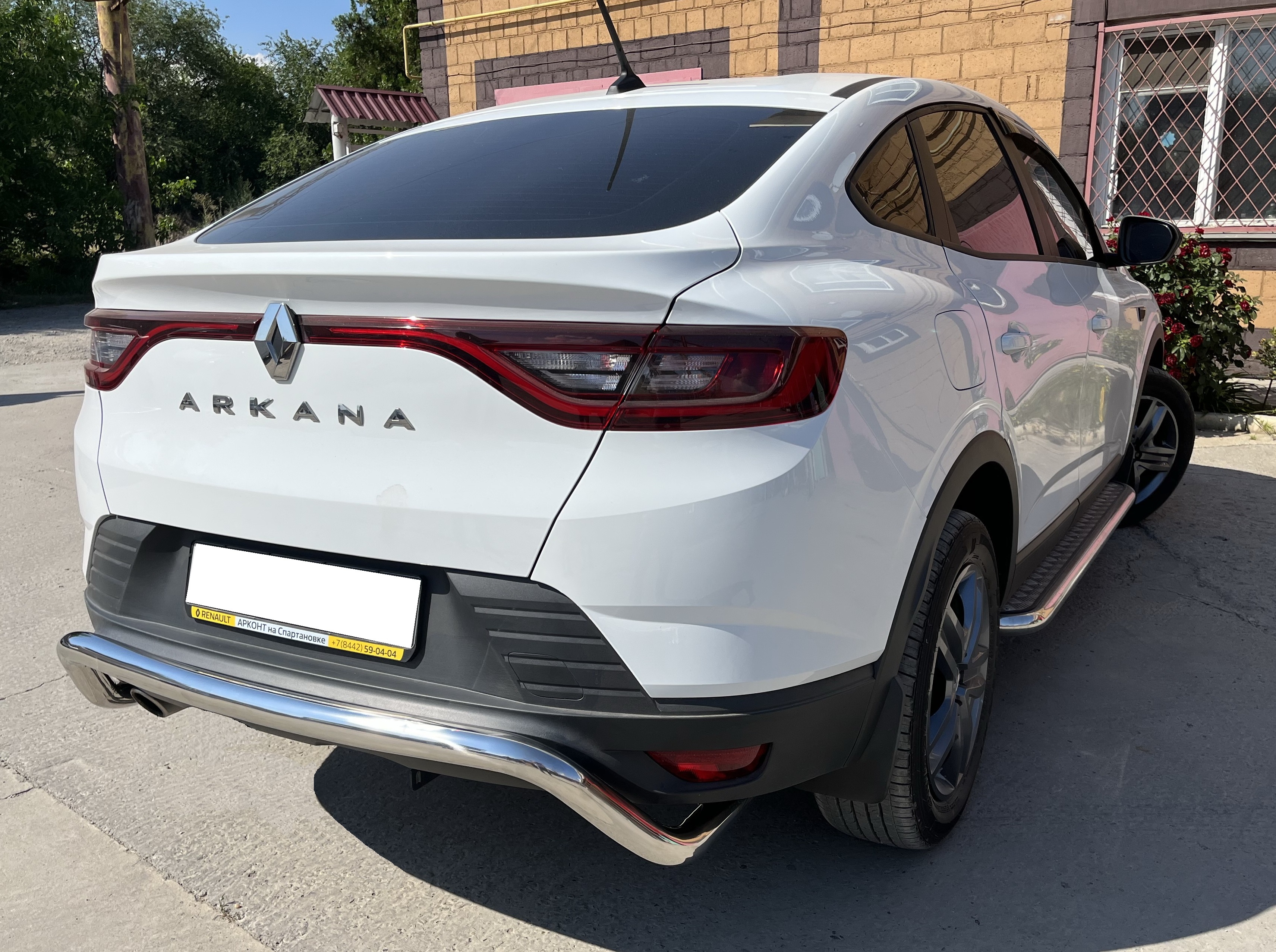 Защита заднего бампера скоба d60 мм для Renault Arkana I