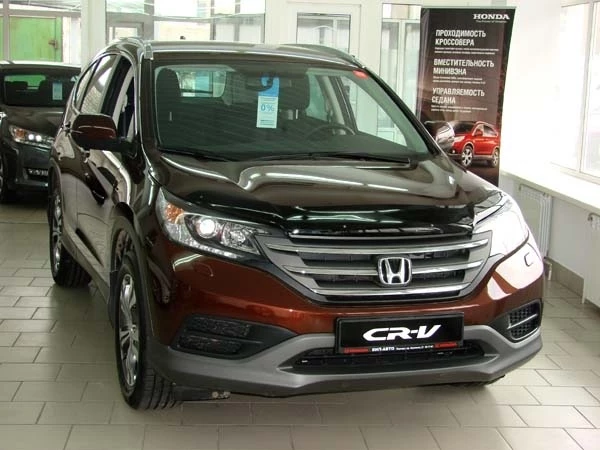 Дефлектор капота темный для Honda CR-V IV Рестайлинг