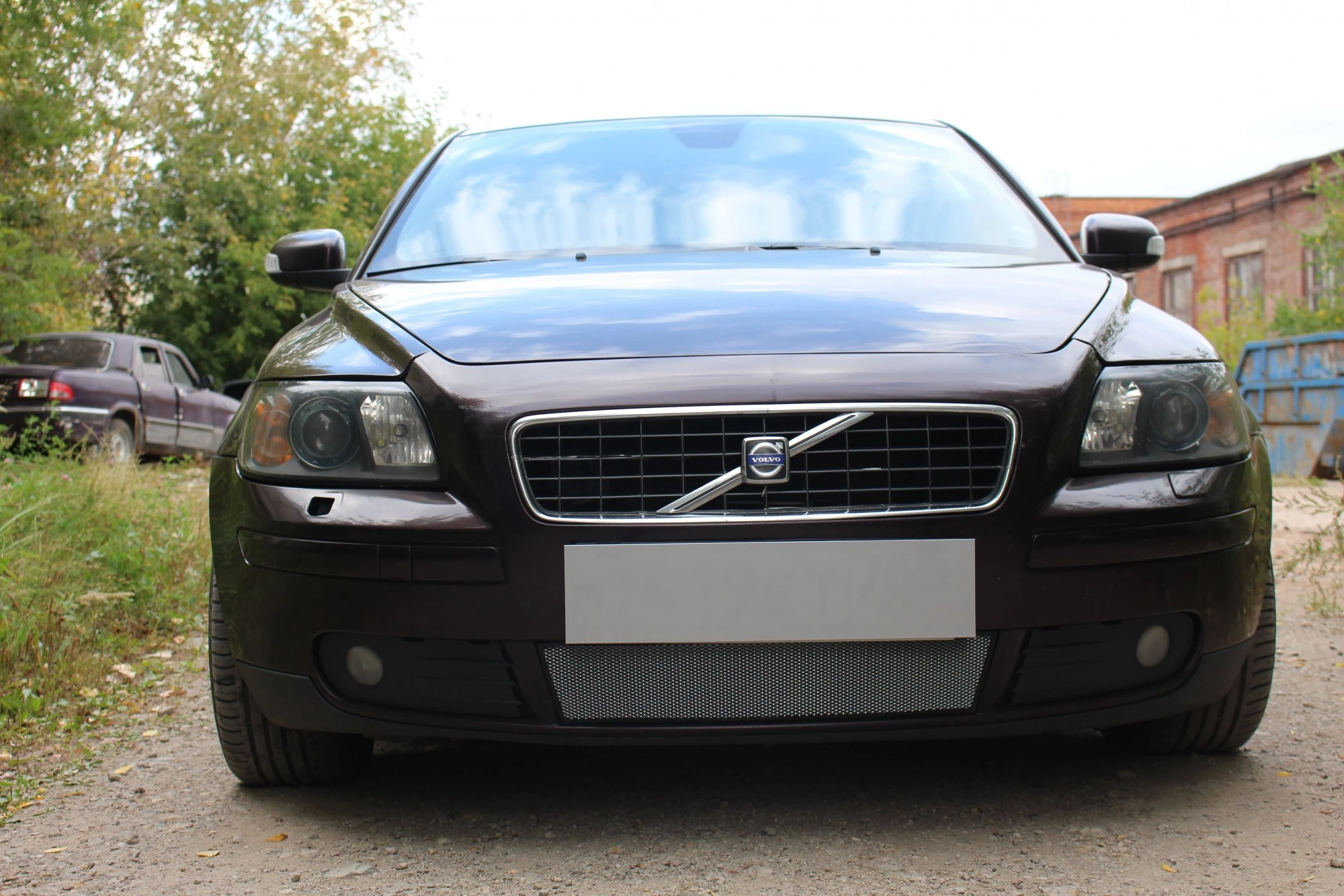 Защитная сетка радиатора для Volvo S40 II Хром Стрелка 11 VS40.chrome