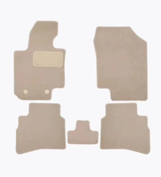 Коврики в салон Klever Premium 5шт для JAC J7 I бежевый