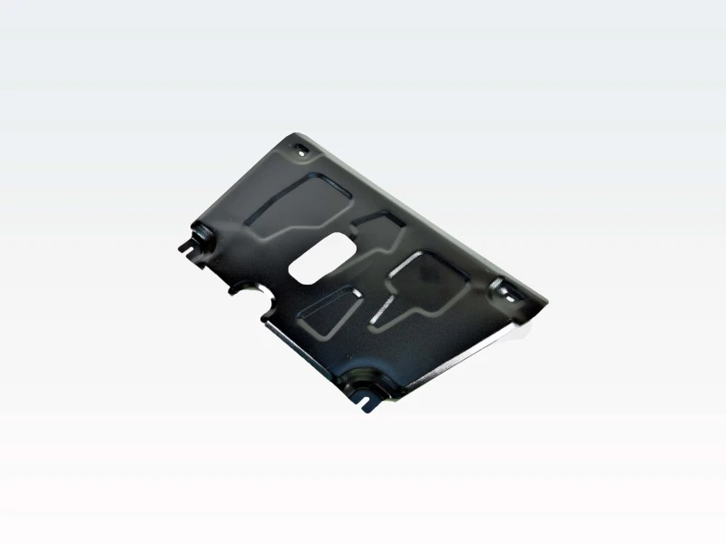 Защита картера и КПП для Toyota Yaris II Рестайлинг Черный Alfeco ALF2458ST